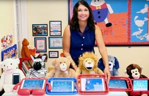 Laura with Bluebee Pals Project